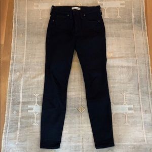 Like New Madewell 9” High-Rise Skinny Black Jeans
